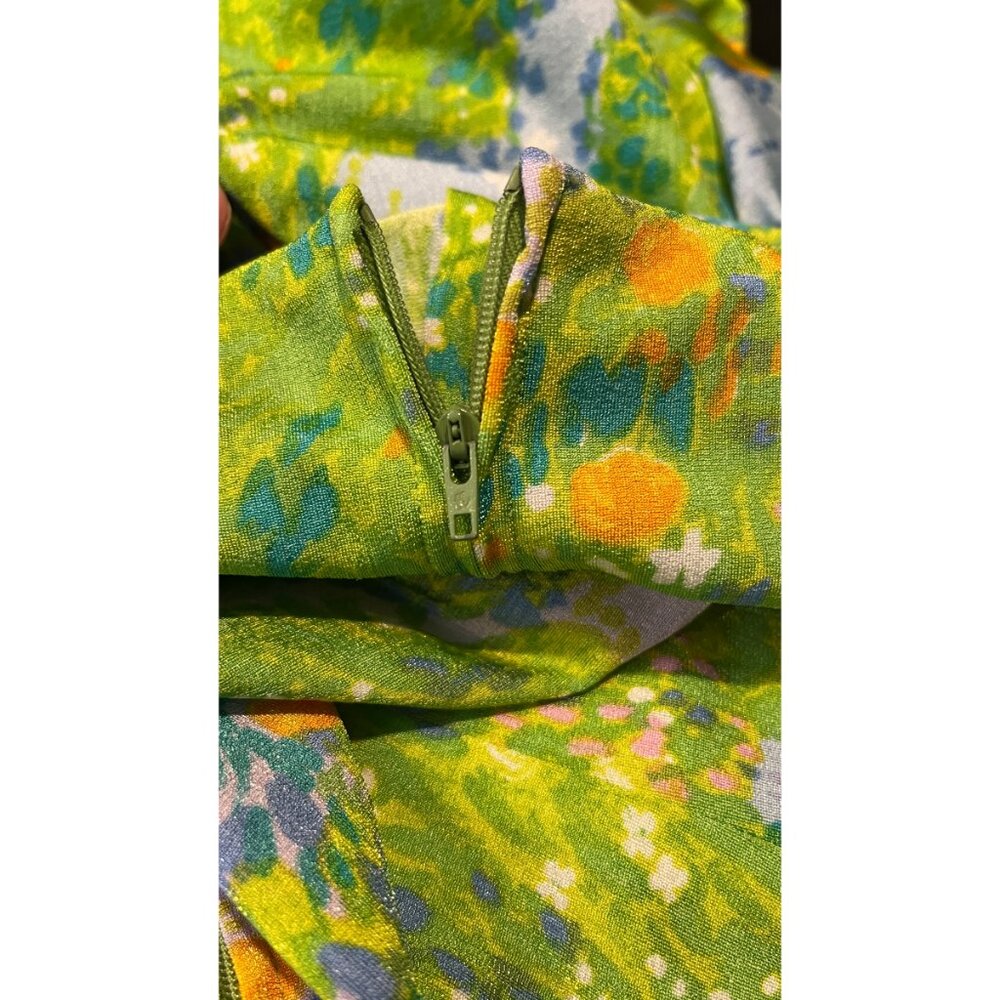VINTAGE KUULEI HAWAII FLORAL 60'S MAXI DRESS S - Picture 14 of 15